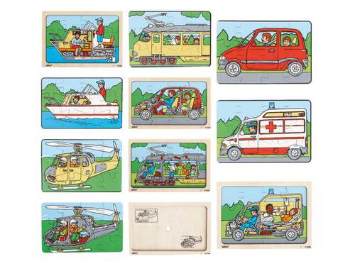 Two-layer puzzle vehicles