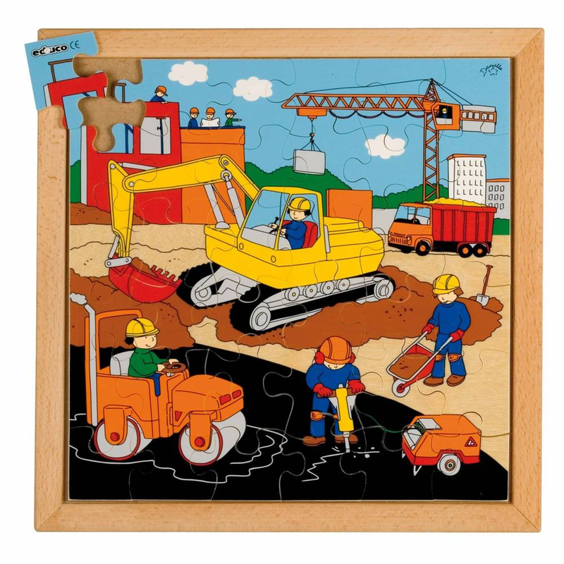 Street action puzzle - road building