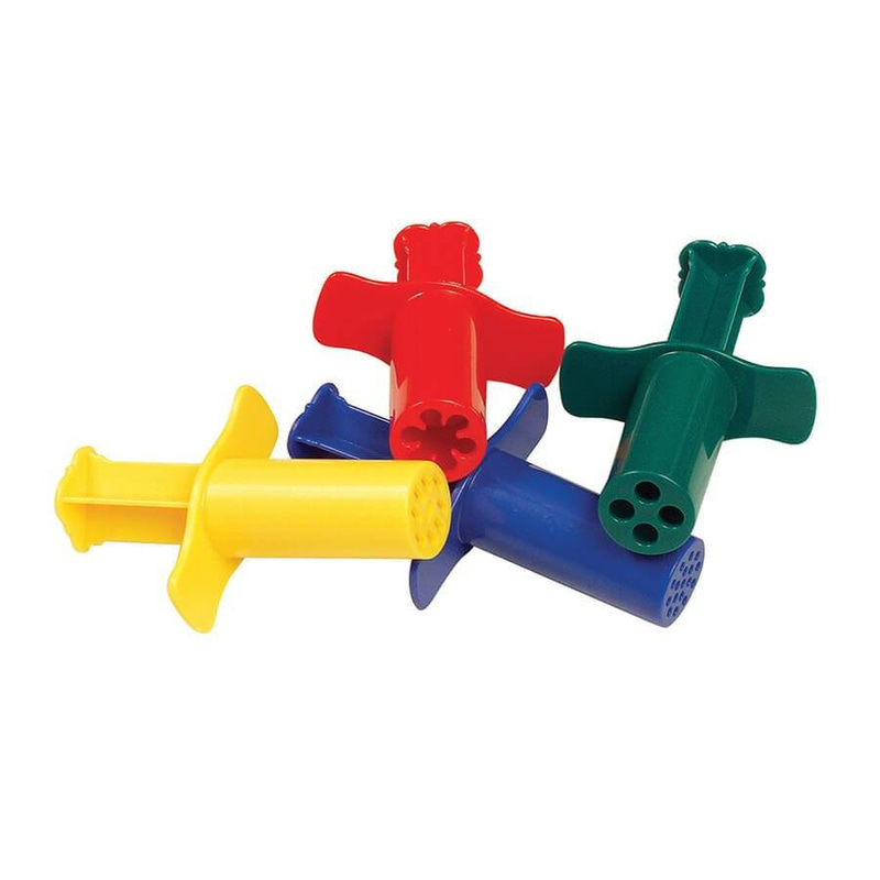 Dough Extruders ASSORTED SIZES, ASSORTED DESIGNS, 4 PIECES