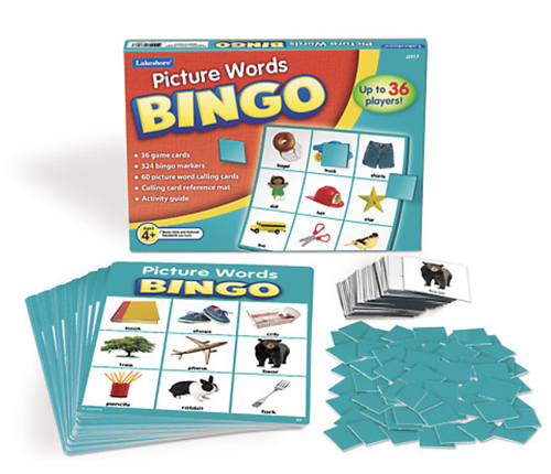 Picture-Words Bingo