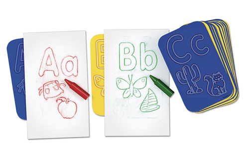 Learn-The-Alphabet Rubbing Plates