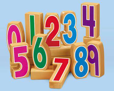HARDWOOD NUMBER BLOCKS