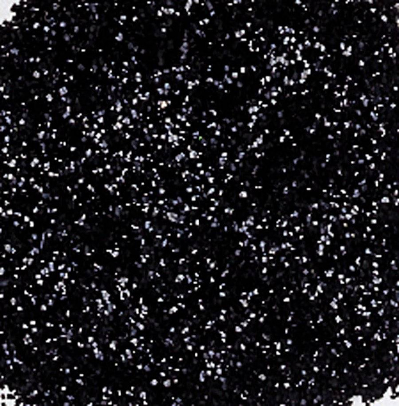 Glitter in convenient shaker jars -  Black - 453 Gram.