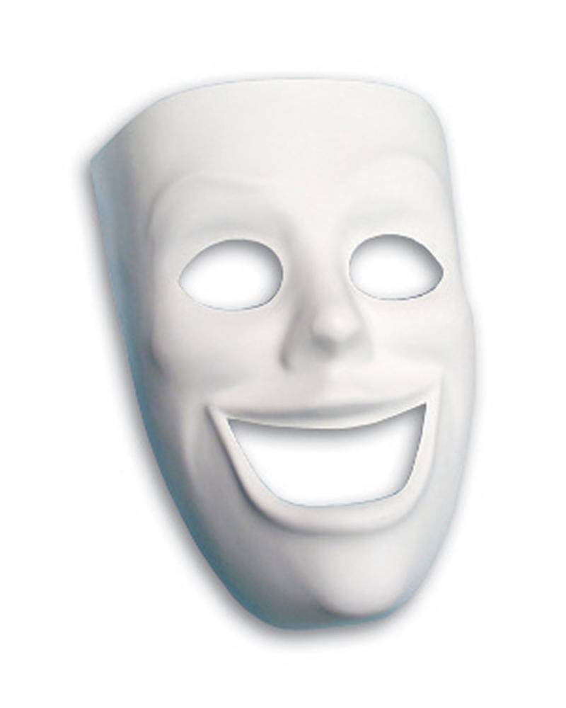 Plastic Mask -   Happy