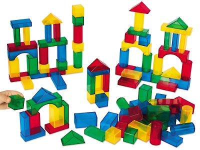 LIGHT & COLOR TABLETOP BLOCKS 100 PCS