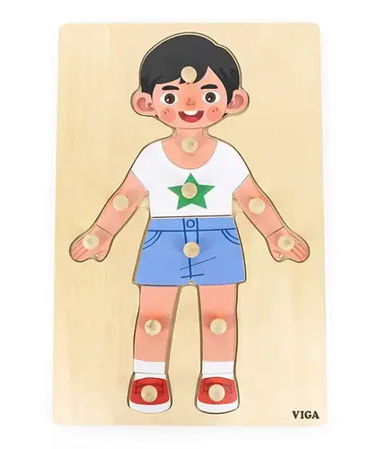  Body Parts Puzzle - Boy（12pcs）