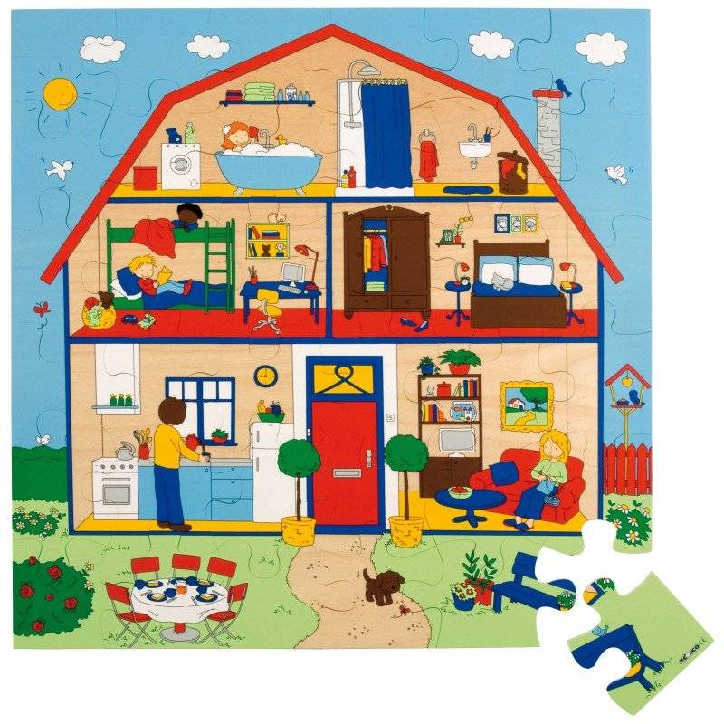 Floor puzzle - house