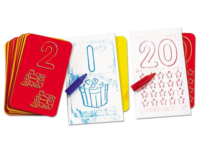 Numbers & Counting Rubbing Plates