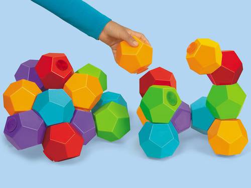STICK-ALL-AROUND GEO BUILDERS - 50 builders in 5 colors
