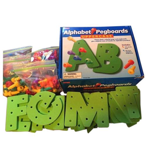 Alphabet Pegboards And Pegs