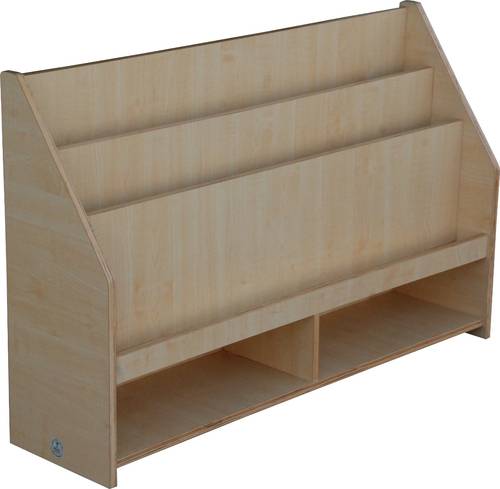 BOOKCASE W/STORAGE: W 1200 x D 300 x H 760 mm