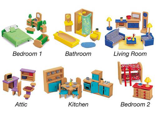 Classic Dollhouse Furniture