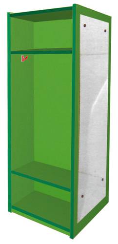 TWO SIDED DRESS-UP CABINET: W 400 x D 460 x H 1200 mm.