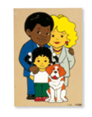 Puzzle Society , family with dog