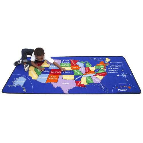 US Map Rug – Rectangle Small. 180cm x 257cm