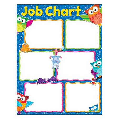Job Chart Owl-Stars!® Learning Chart