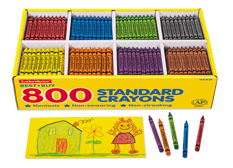 Best-Buy Standard Crayons - 8-Color Box