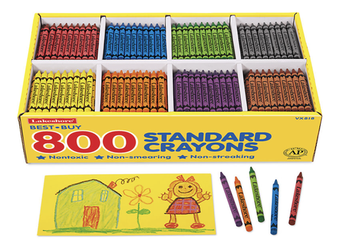 Best-Buy Standard Crayons - 8-Color Box