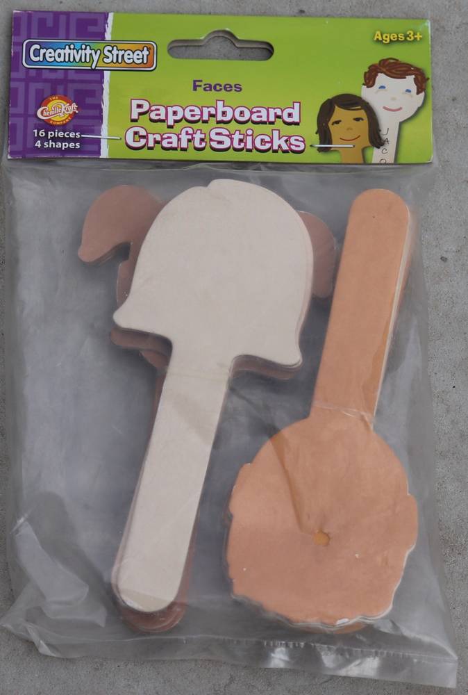 PEPERBOARD FACES CRAFT STICKS