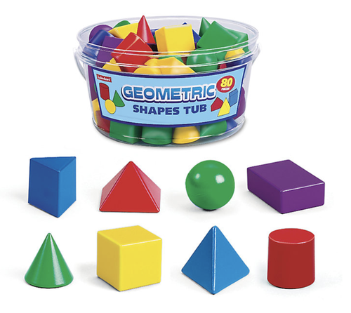3-D Geometric Shapes Tub