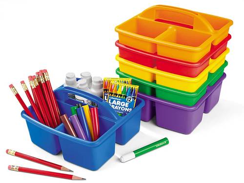 Classroom Supply Caddies - Set of 6 Colors
