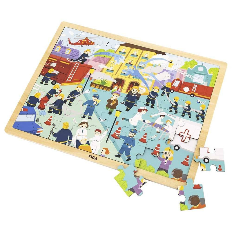 Wooden 48 Pcs Puzzle -
Fire Fighting 