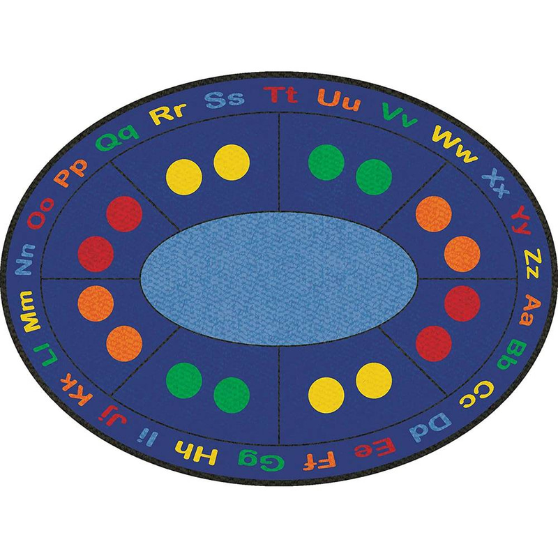 ABC DOTS CARPET Oval Large - 264cm x 365cm