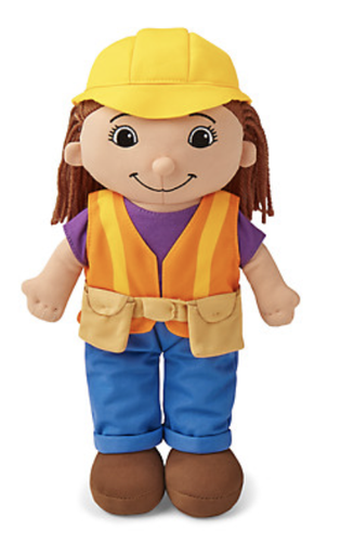 Construction Worker Washable Doll