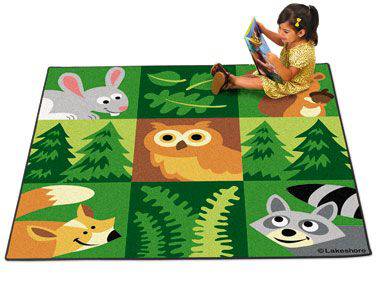 FOREST FRIENDS ACTIVITY CARPET 192X192 CM