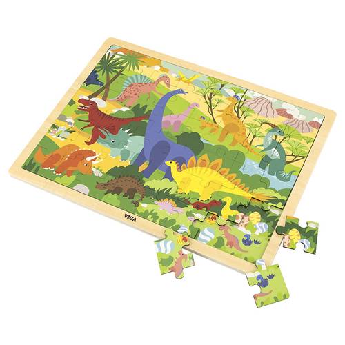 Wooden 48 Pcs Puzzle - Dinosaur World 