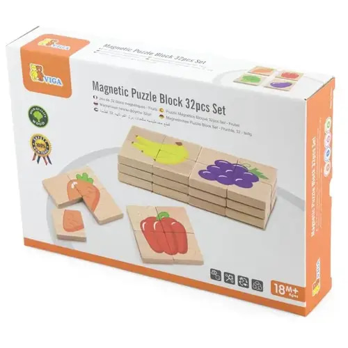  Magnetic Puzzle Block
- 32pcs Set Fruits