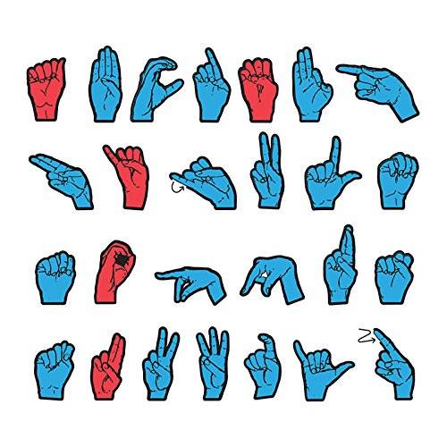 Wonder Foam Magnetic Sign Language Letters