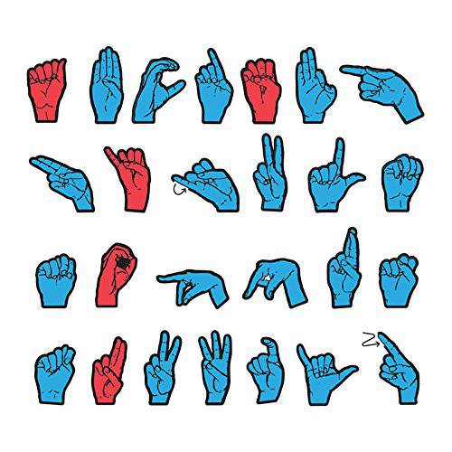 Wonder Foam Magnetic Sign Language Letters