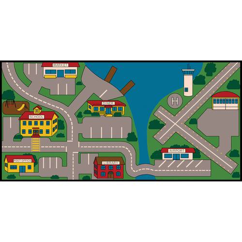 All Over Town Play Carpet.  92 X 200 CM
