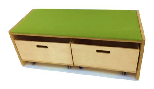 BENCH W / TWO BOXES W 900 x D 360 x H 350 mm.