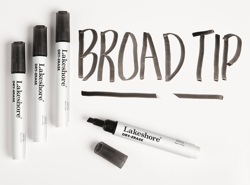 Write & Wipe Broad-Tip Markers