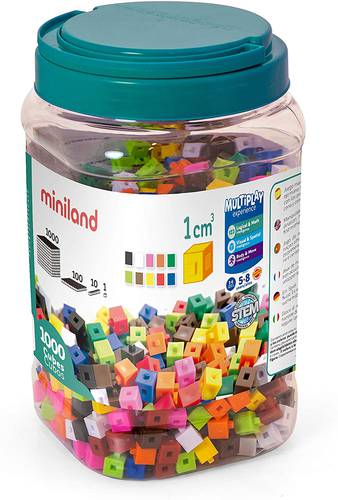 Miniland- 1 cm cubes (1,000 Pieces)