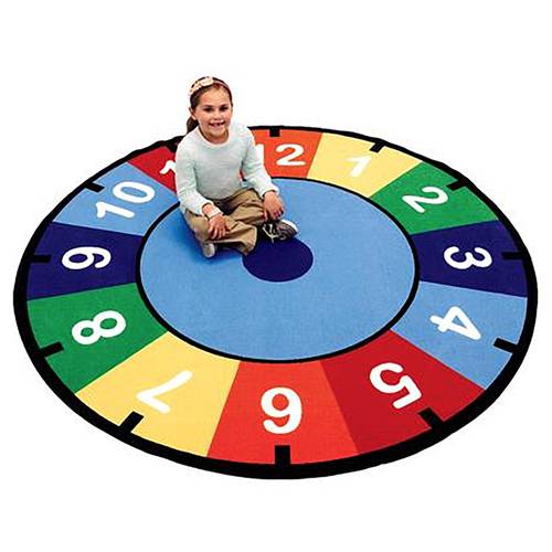 Clock Rug – Round Large Dia 275 cm