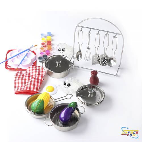 Metal kitchen utensil set