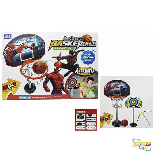 Basketball and shooting heroes with Spiderman