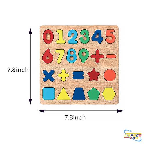 Counting cubes and wooden shapes