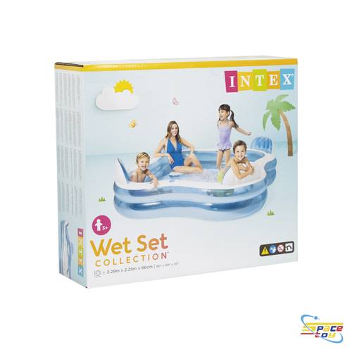مسبح إنتيكس العائلي مع مقاعد استرخاء - Swim Center™ Family Lounge Pool