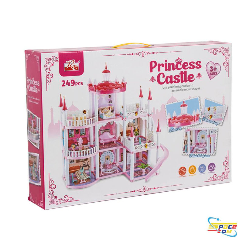 لعبة بناء وتجميع قصر الأميرات الكبير - 249 قطعة (Princess Castle DIY Set)