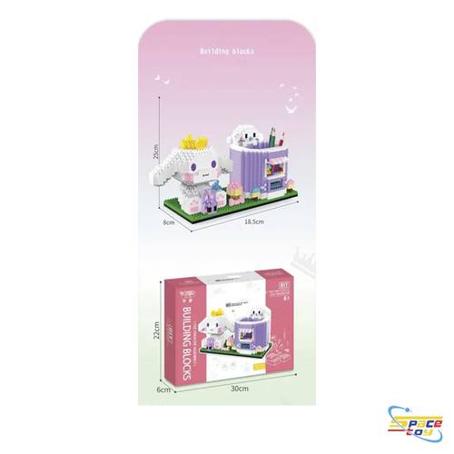 Cinnamoroll Character Blocks with Pencil Holder