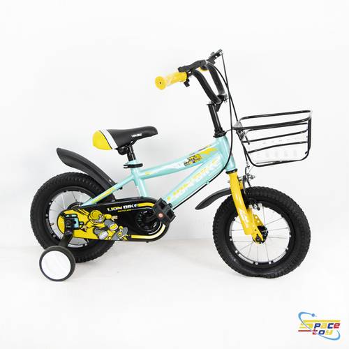 سيكل لايون بايك مقاس (12) (Lion Bike) للأطفال مع سلة أمامية – حيوية وأناقة في كل جولة