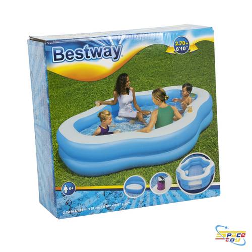 مسبح الاسترخاء العائلي (Family Fun) من Bestway - مع مقاعد وحوامل أكواب
