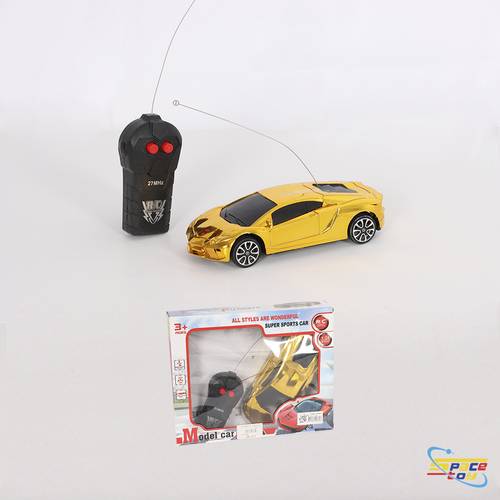 golden remote control racing car