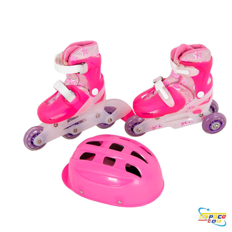 &nbsp;طقم حذاء التزلج (Roller Skates) مع خوذة حماية