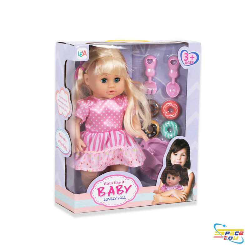 دمية الأطفال اللطيفة مع طقم حلويات الدونات (Baby Lovely Doll) 💖👧🍩
