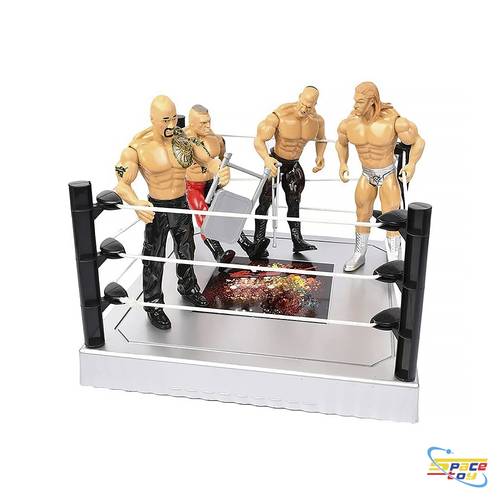 Wrestling ring with characters